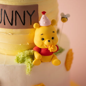 
                  
                    Load image into Gallery viewer, Two Tier Winnie the Pooh Inspired Cake
                  
                