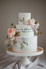 3 Tier Garden Wedding Cake
