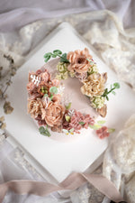 Korean Buttercream Flower Piping Cake