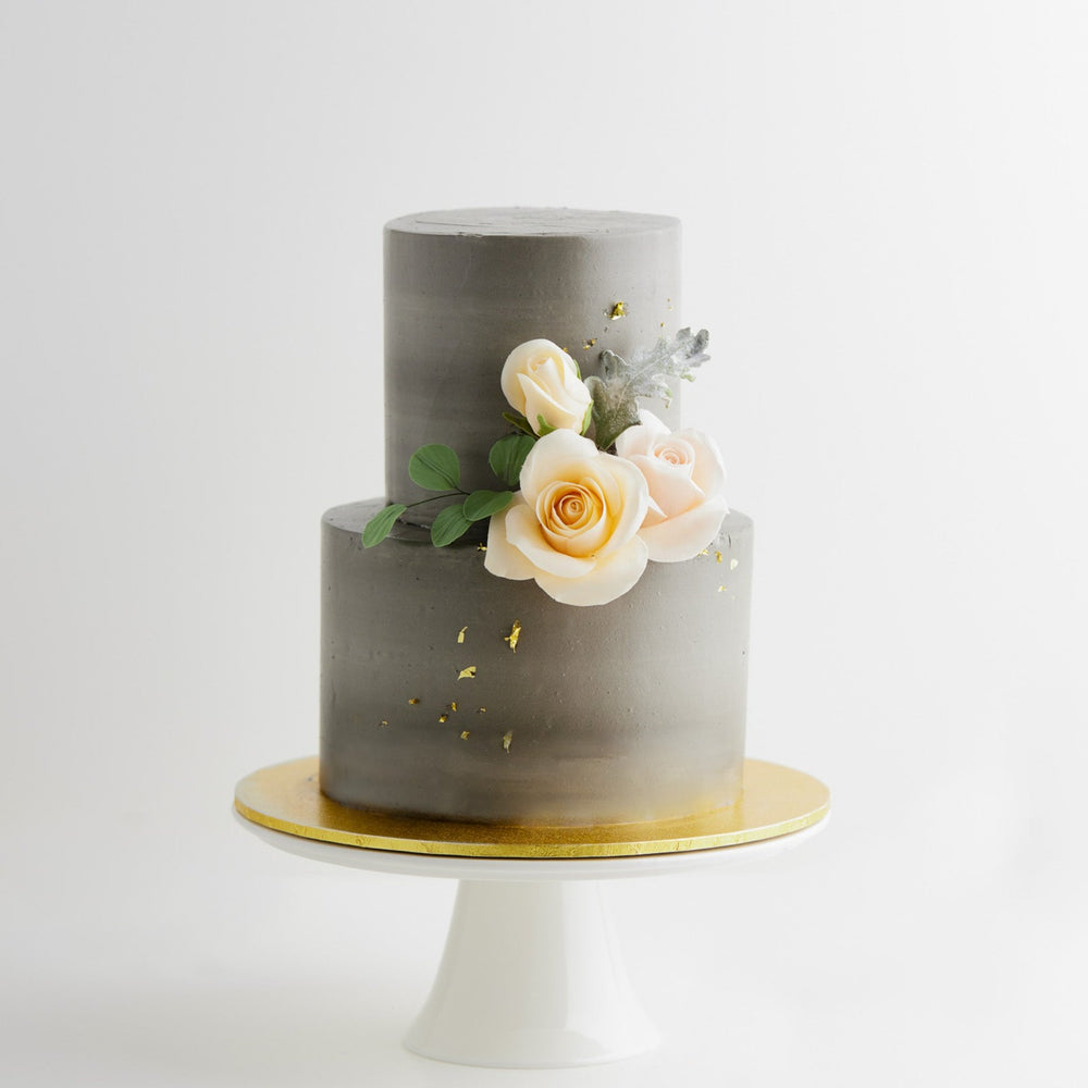 
                  
                    Load image into Gallery viewer, &amp;quot;London&amp;quot; Concrete Finishing Buttercream Wedding Cake
                  
                