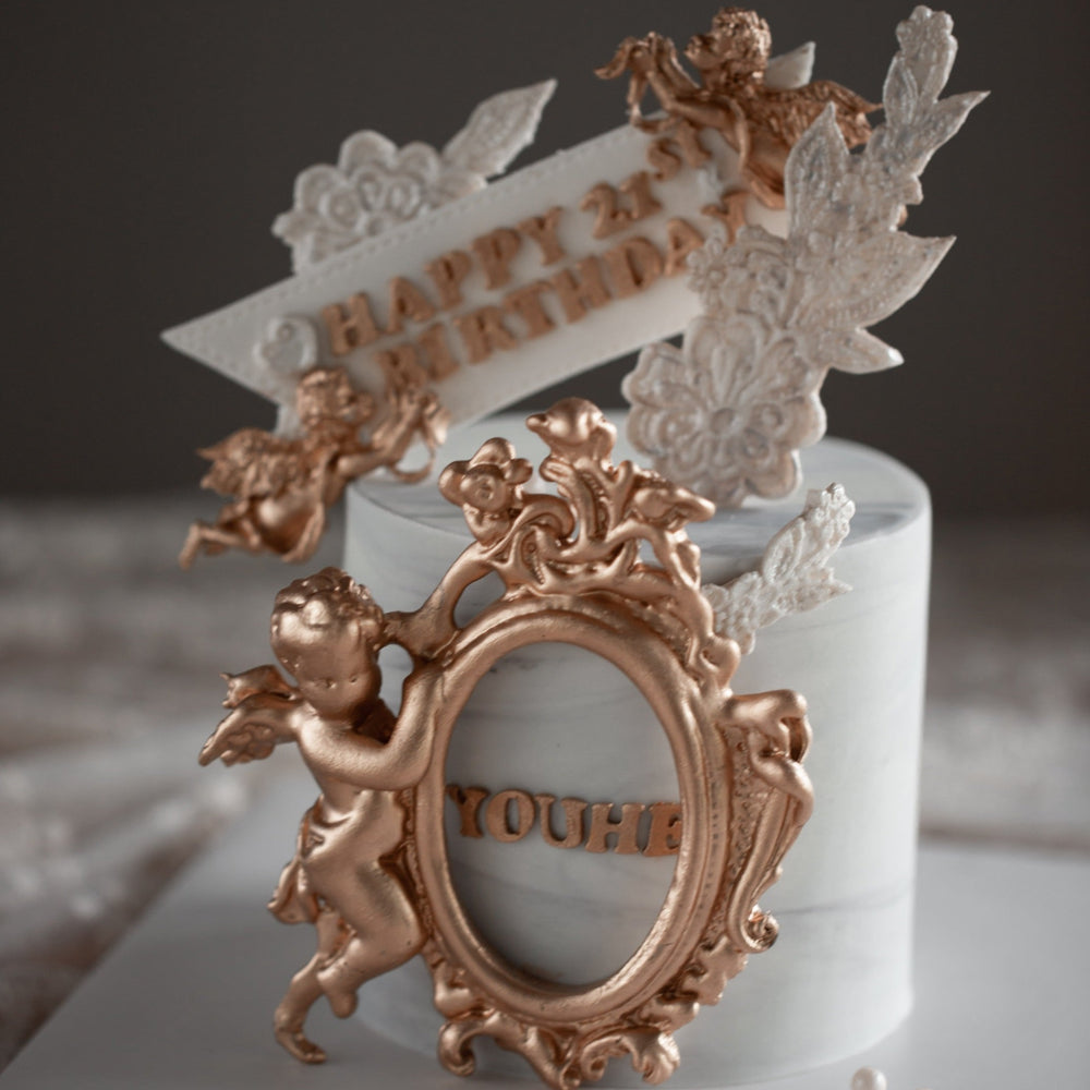 
                  
                    Load image into Gallery viewer, Baroque Style Angel Marble Cake
                  
                