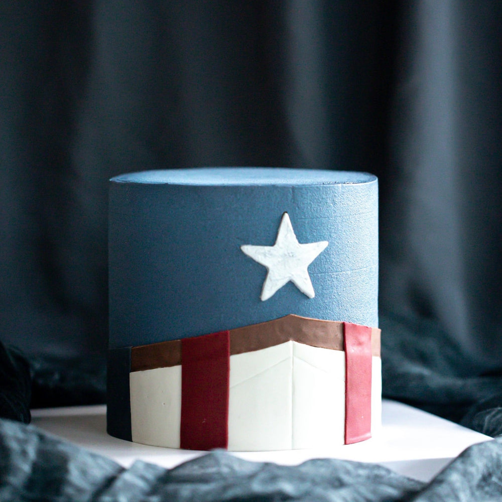 Modern Captain America Cake