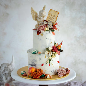 
                  
                    Load image into Gallery viewer, Two tier Angel Fruity (Autumn) Cake
                  
                