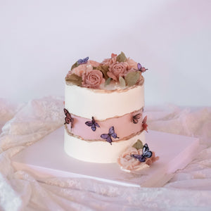 
                  
                    Load image into Gallery viewer, &amp;quot;Mariposa&amp;quot; Faultline Butterfly Rose Garden Cake
                  
                