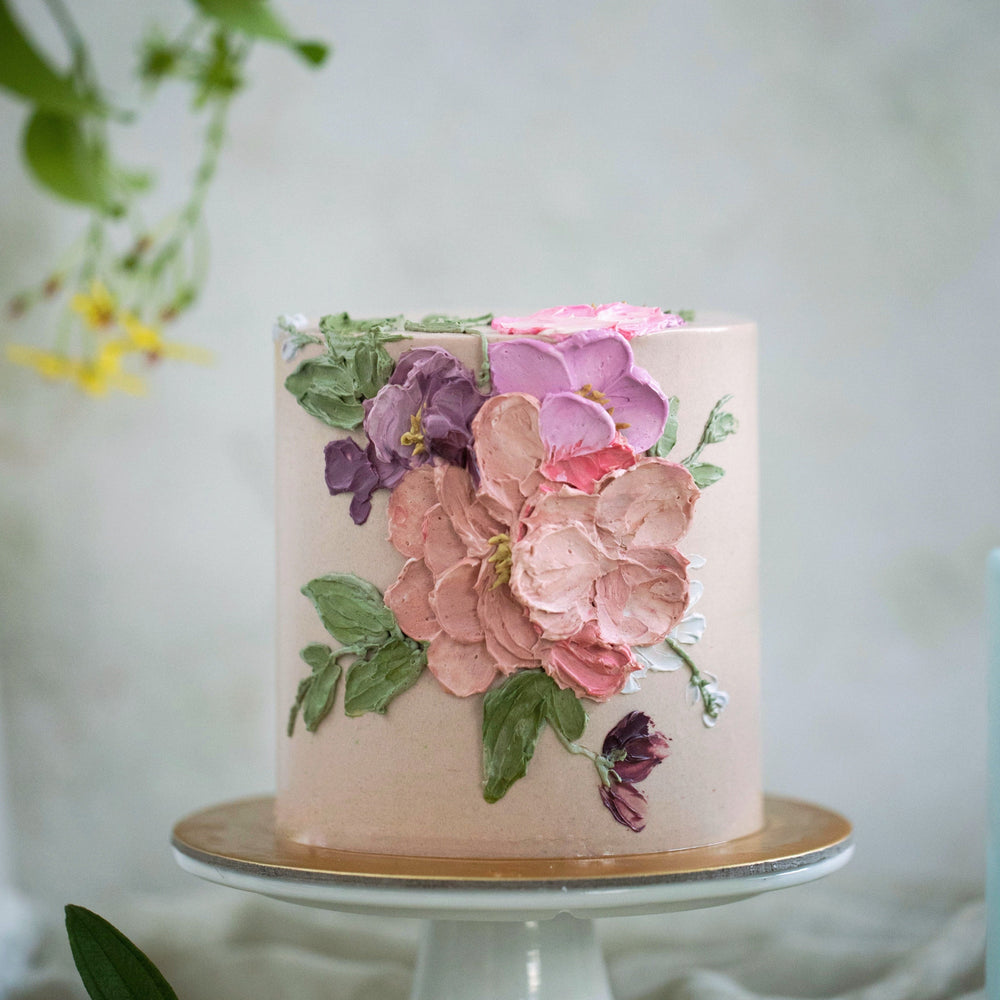 
                  
                    Load image into Gallery viewer, Masterclass: Handpainted Buttercream Floral Cake
                  
                